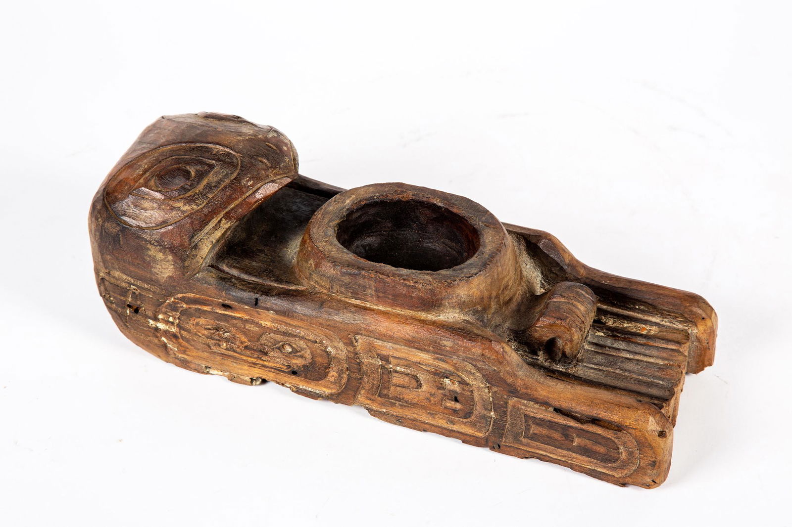 Northwest Coast Eagle Figural Bowl or Mortar (1 of 11)