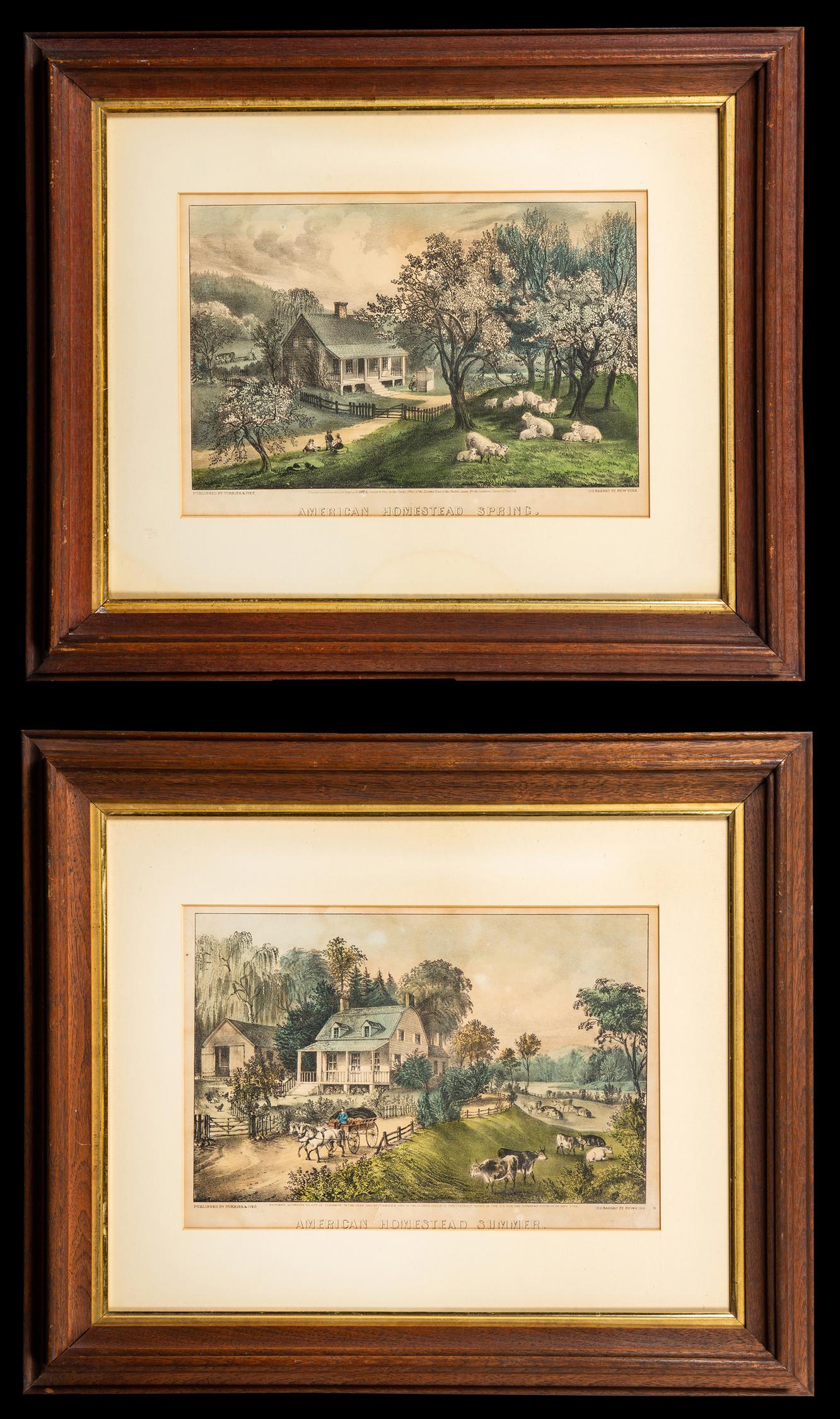 Two Currier and Ives Engravings (1 of 9)