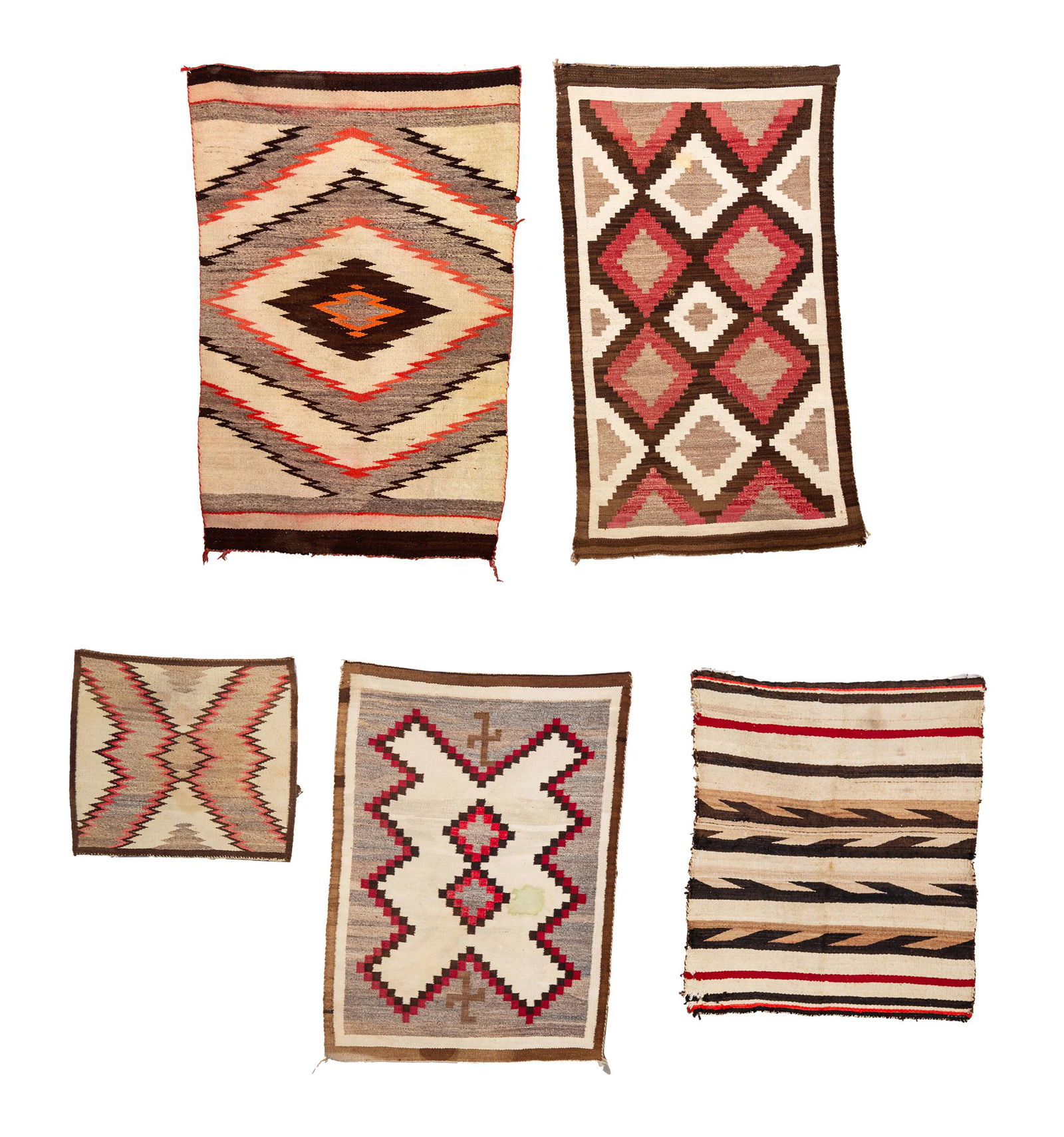 Five Navajo Scatter Size Rugs/ Weavings (1 of 10)