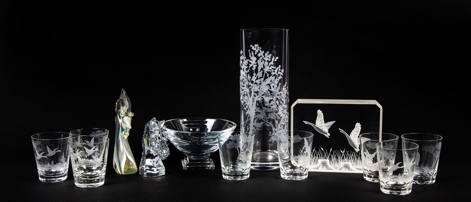 Twelve Pieces Baccarat, Waterford and Orrefors Crystal (1 of 9)