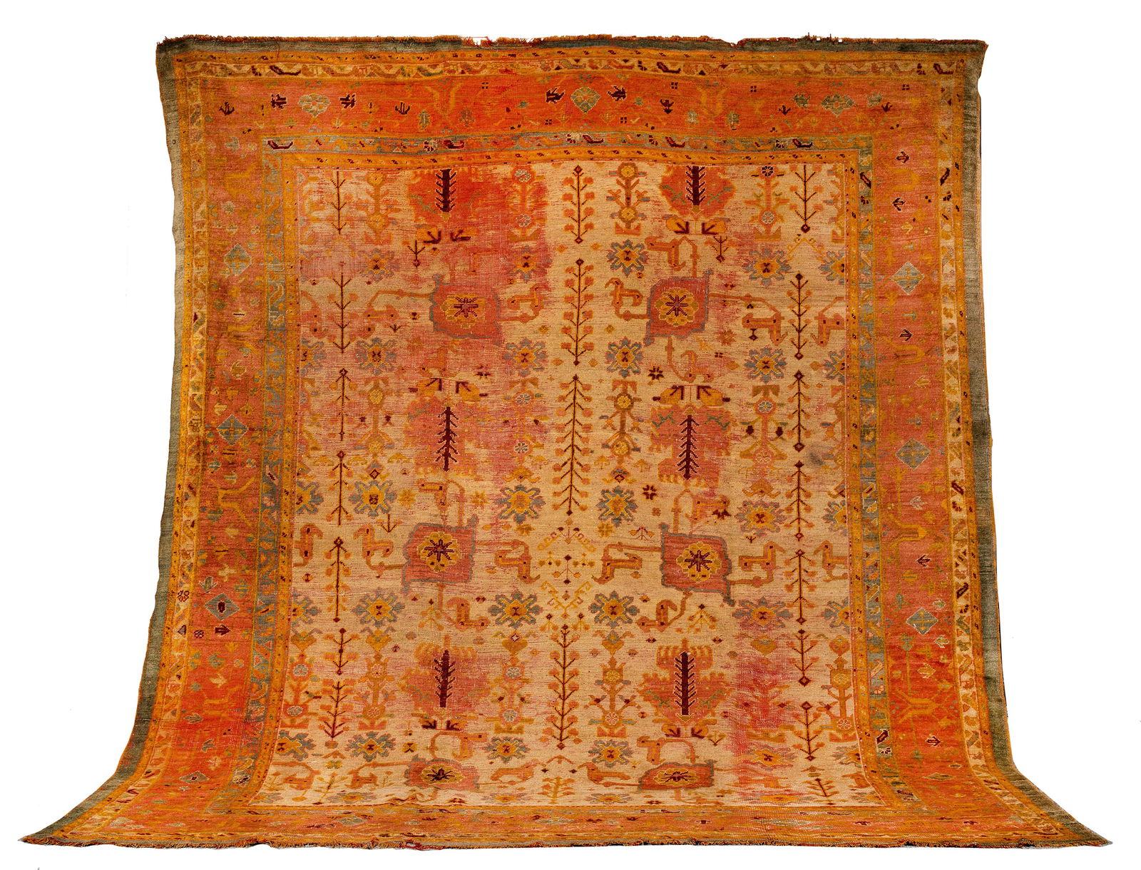 L19thC Oushak Oriental Room Size Rug (1 of 13)