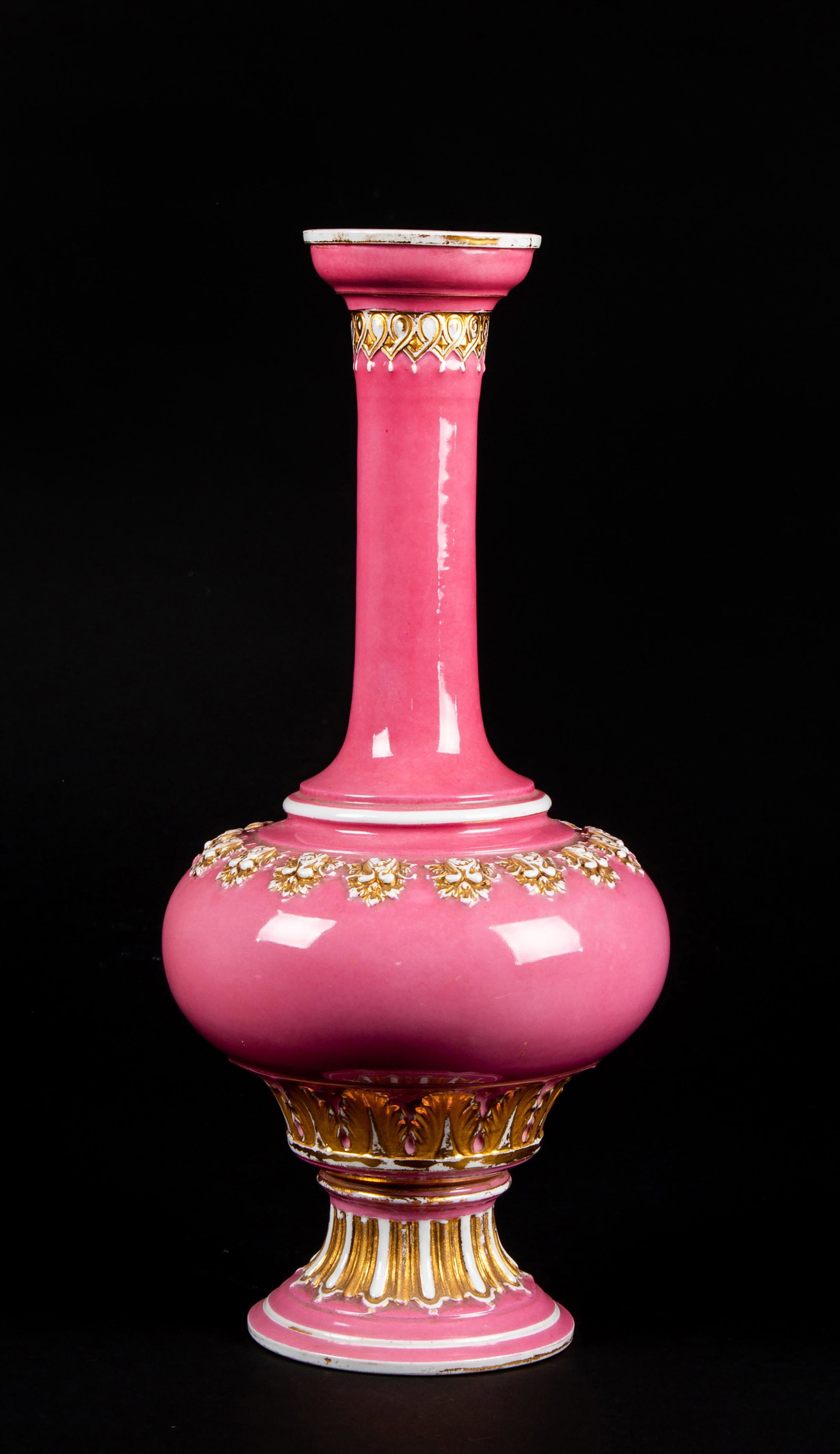 19thC Cross Swords Meissen Vase (1 of 9)