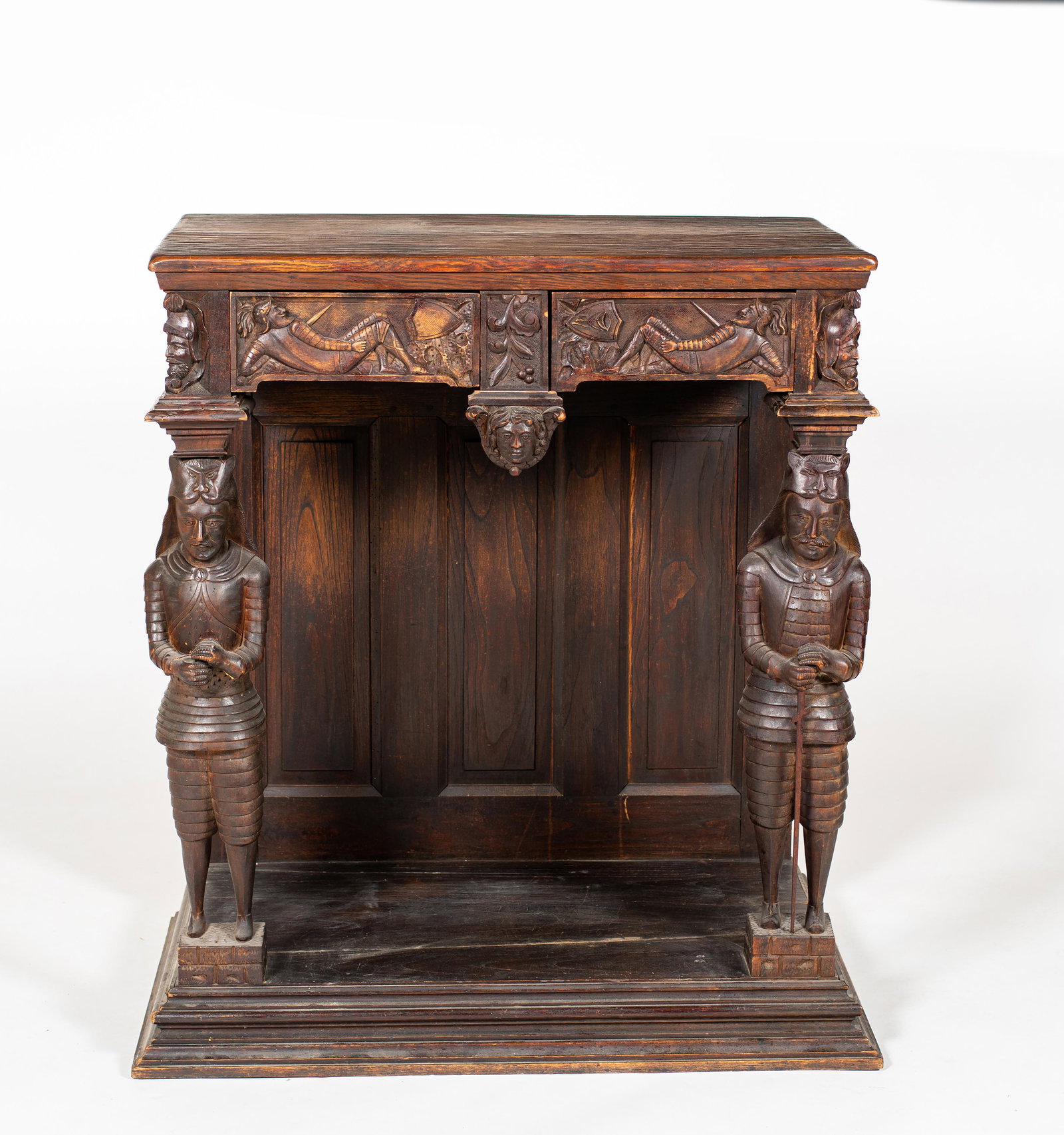 15th/16thC Style Figural Carved Server (1 of 14)