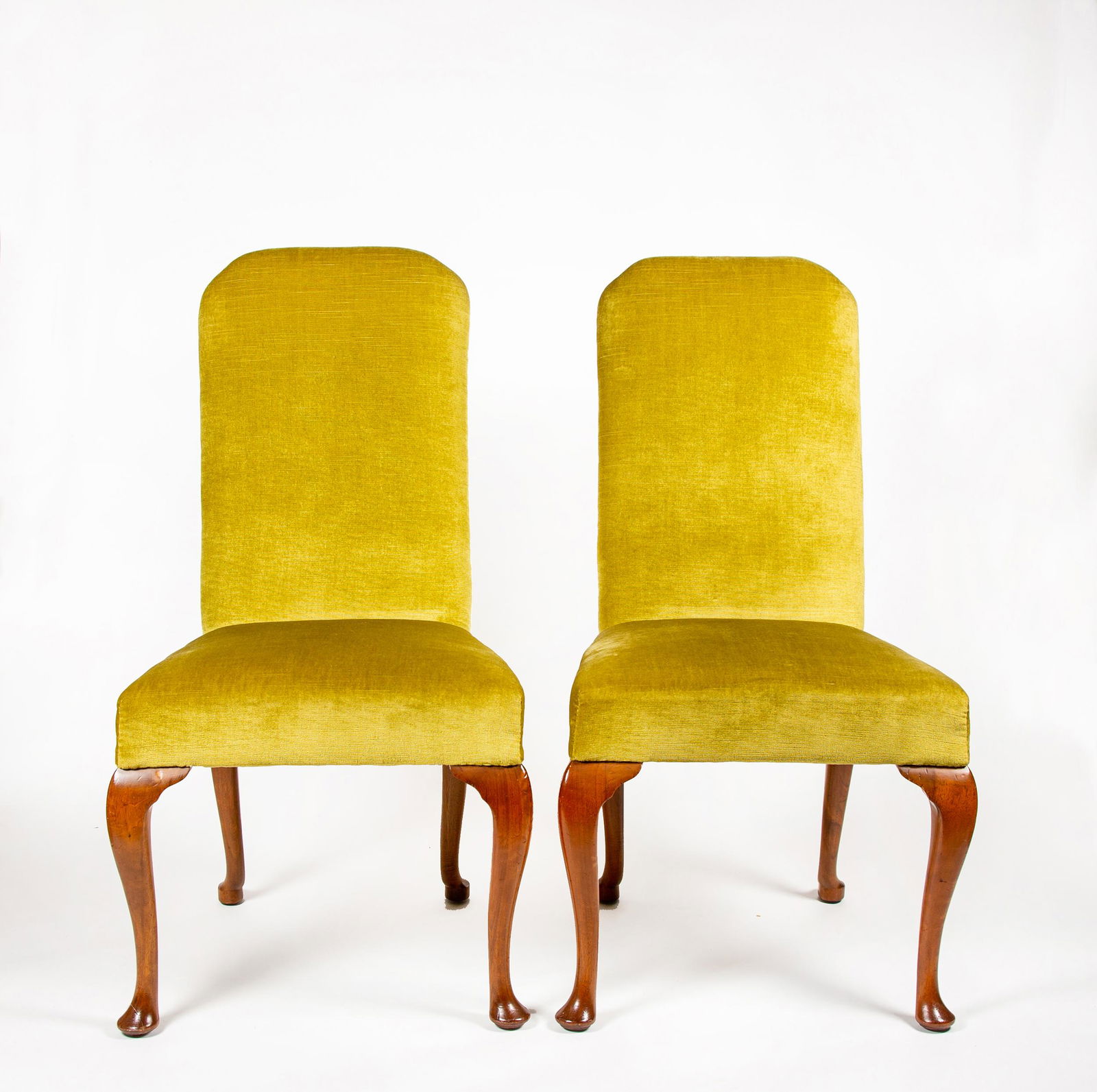 Pair of Queen Style Backed Stools (1 of 6)