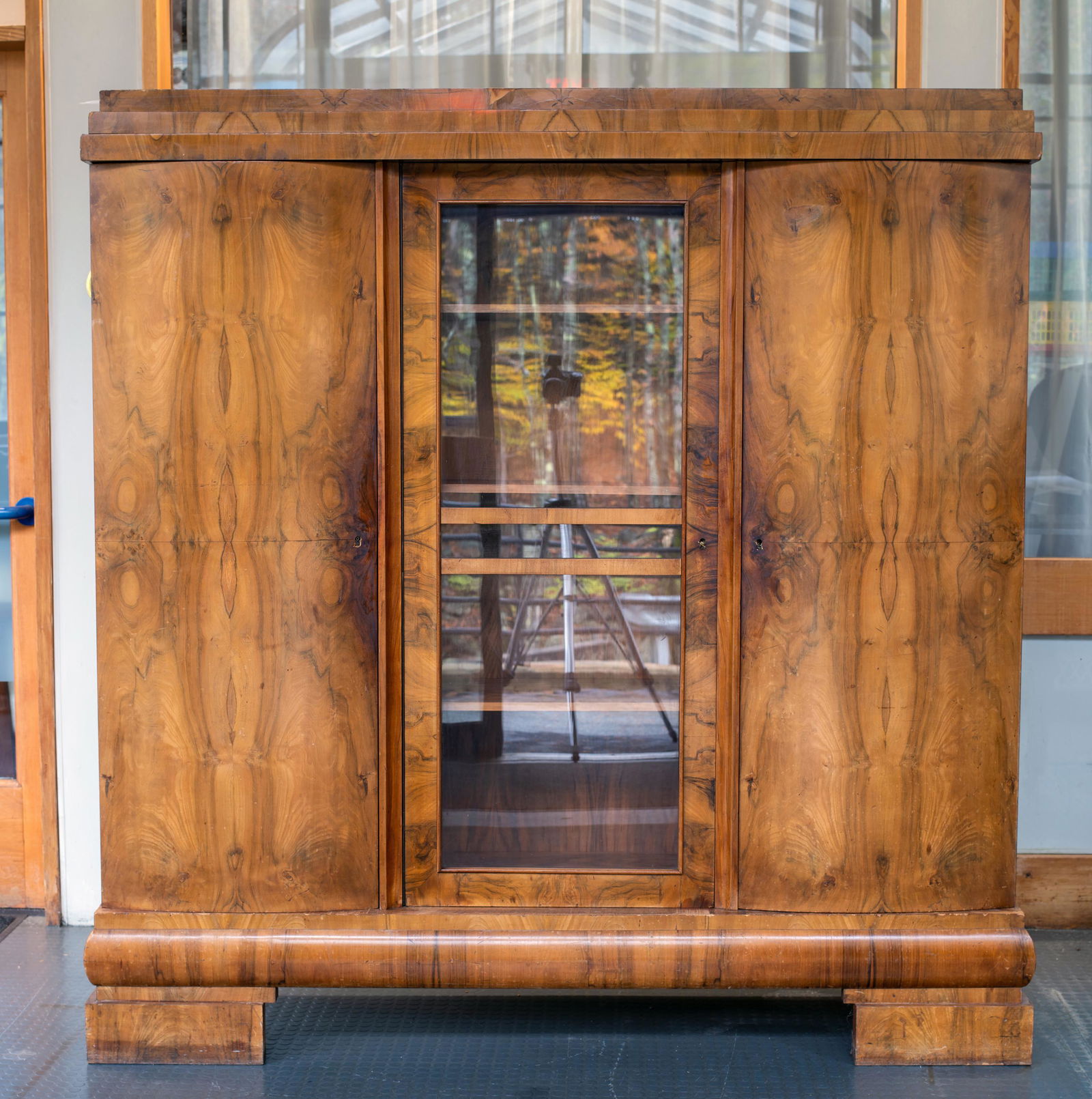 19thC Biedermeier Three Door Cabinet (1 of 8)