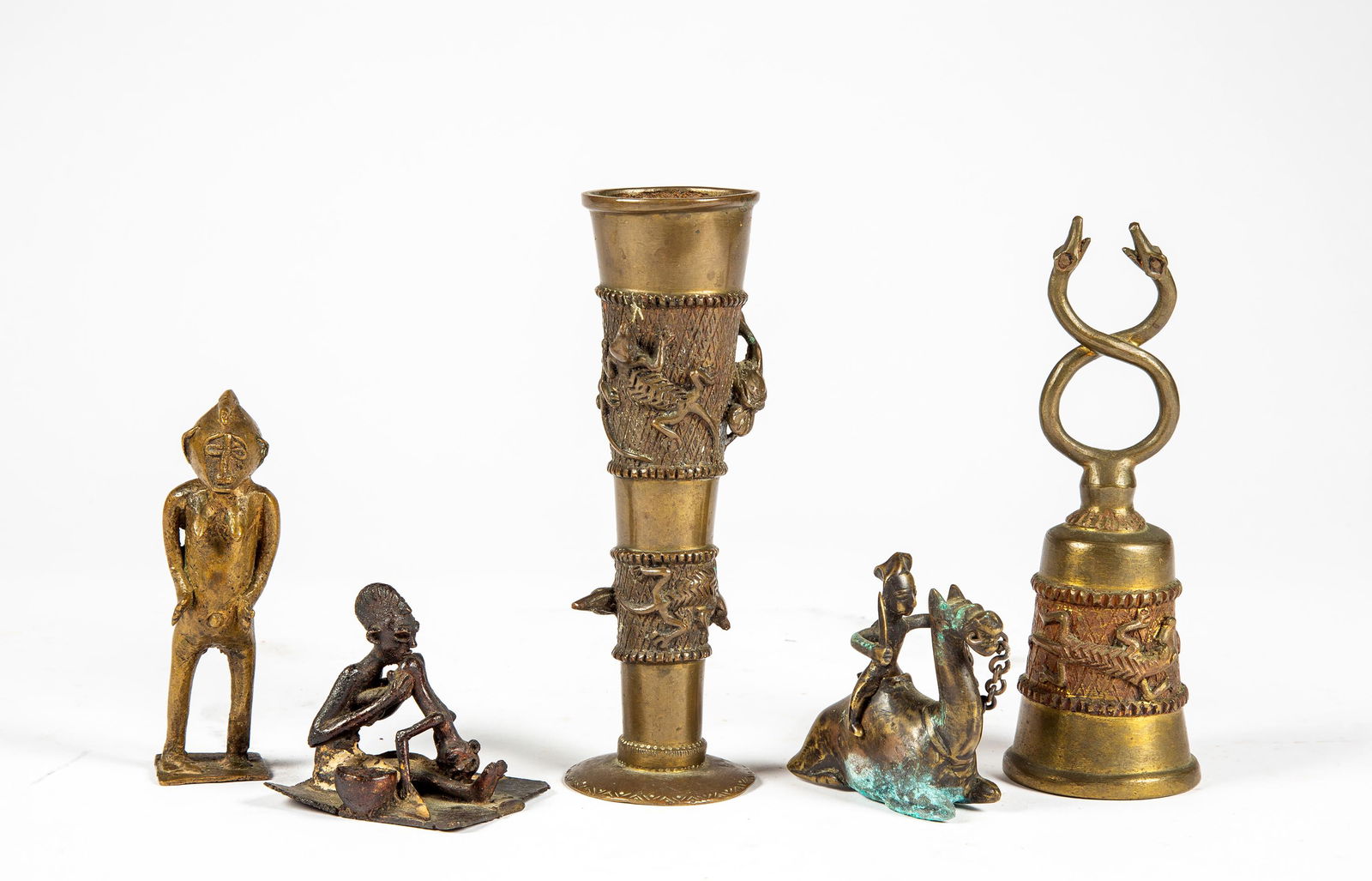 Six Pieces of West African Figural Bronze (1 of 5)