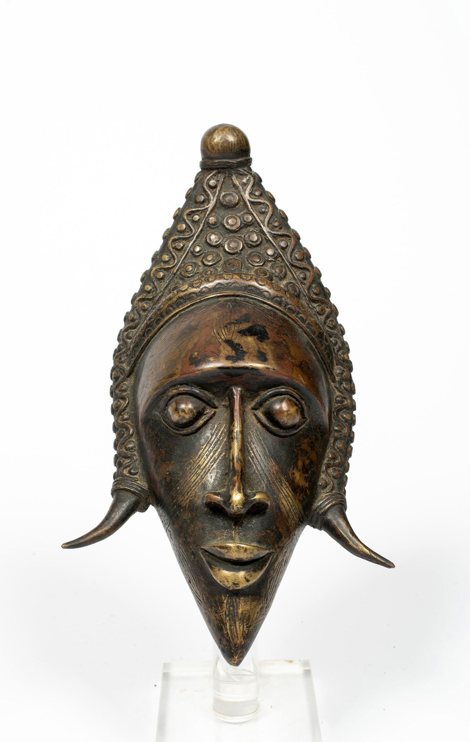 A West African Cast Bronze Mask (1 of 8)