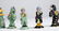 Chinese Cloisonné Chess Set, - 7