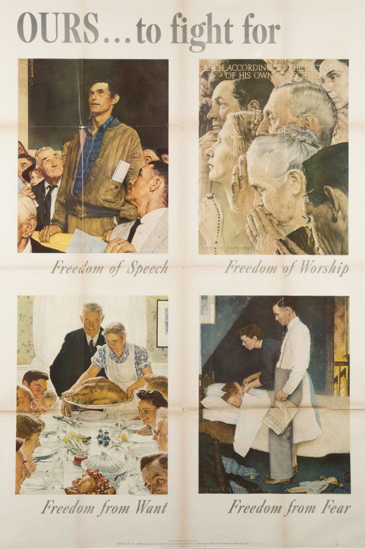 Norman Rockwell, WWII Poster (1 of 7)