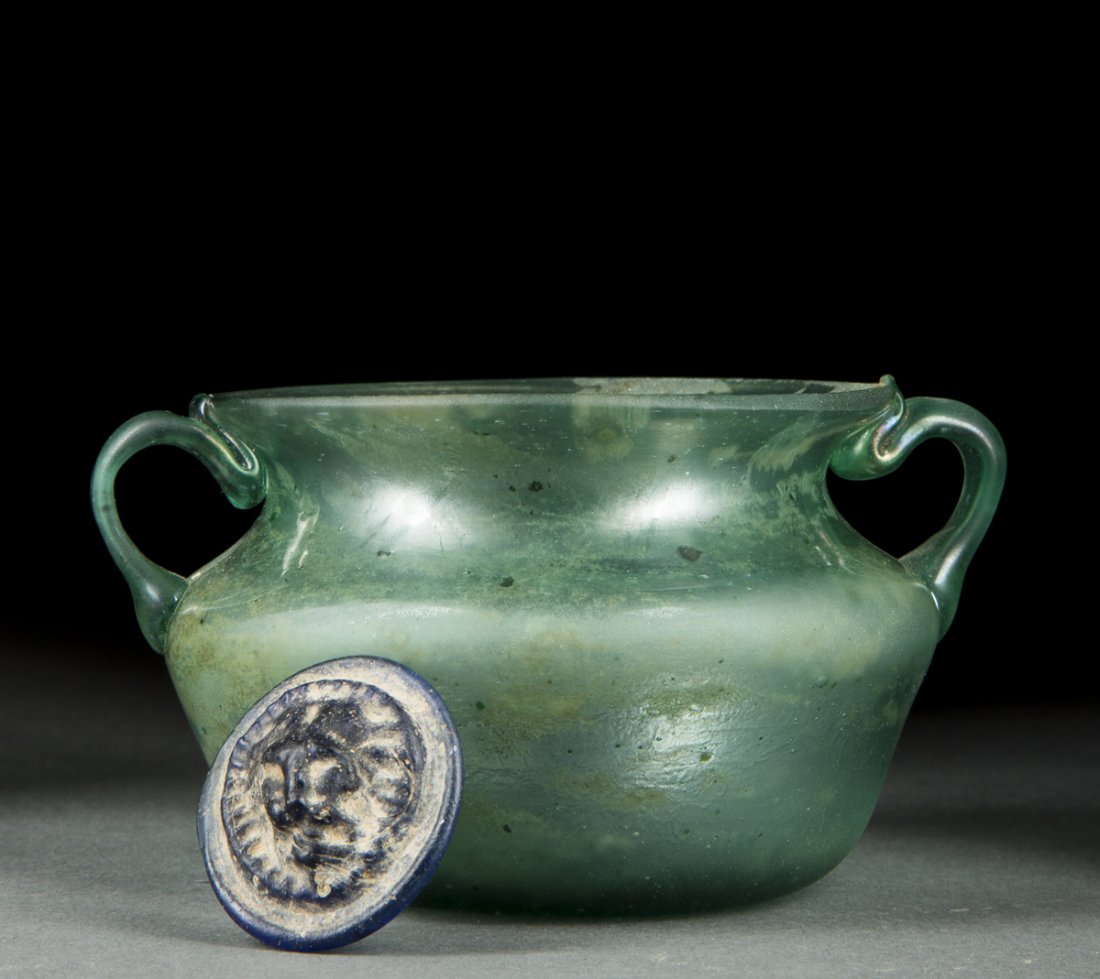 Roman Glass Coin and Vessel (1 of 8)