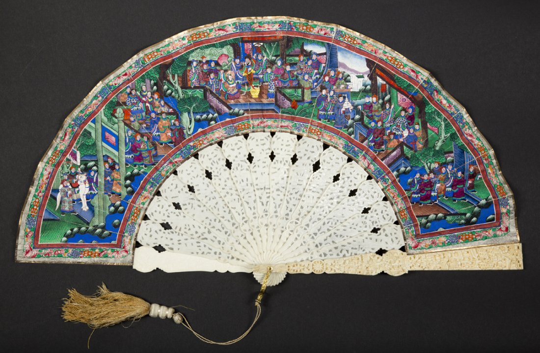 Chinese Folding Ivory Fan (1 of 10)