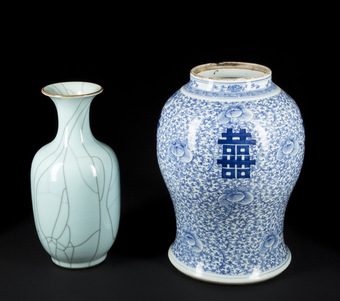 Two Chinese Porcelain Jar/Vases (1 of 7)