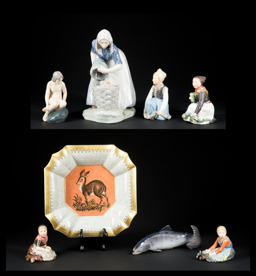 Eight pieces of Royal Copenhagen Pottery (1 of 10)