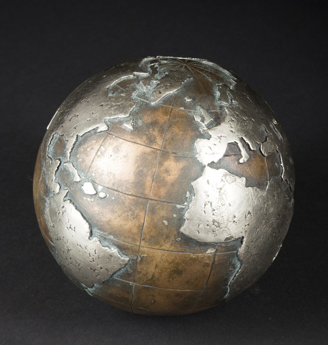 Mixed Metal World Globe (1 of 6)