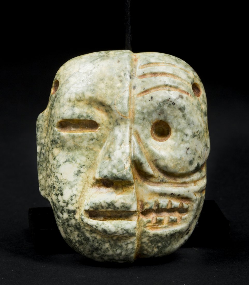 A Superb Teotihuacan stone Life/Death maskette (1 of 10)
