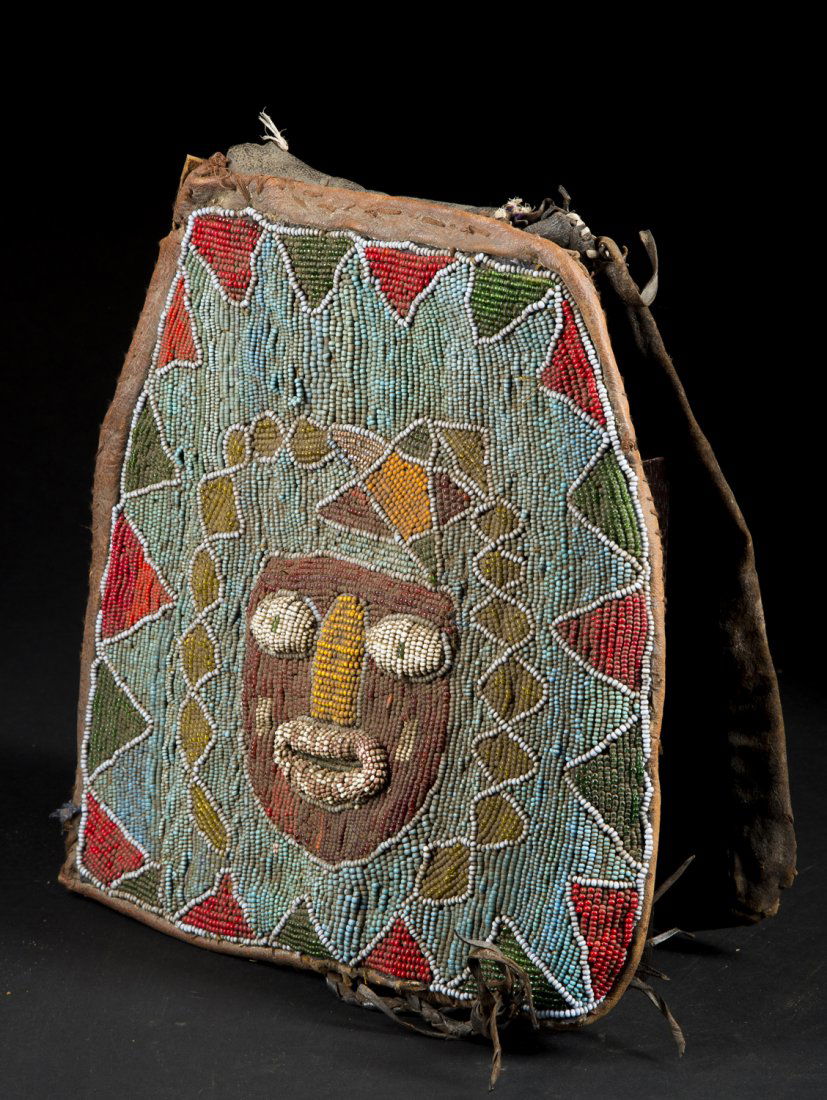 A Yoruba beaded Diviner's bag (1 of 10)