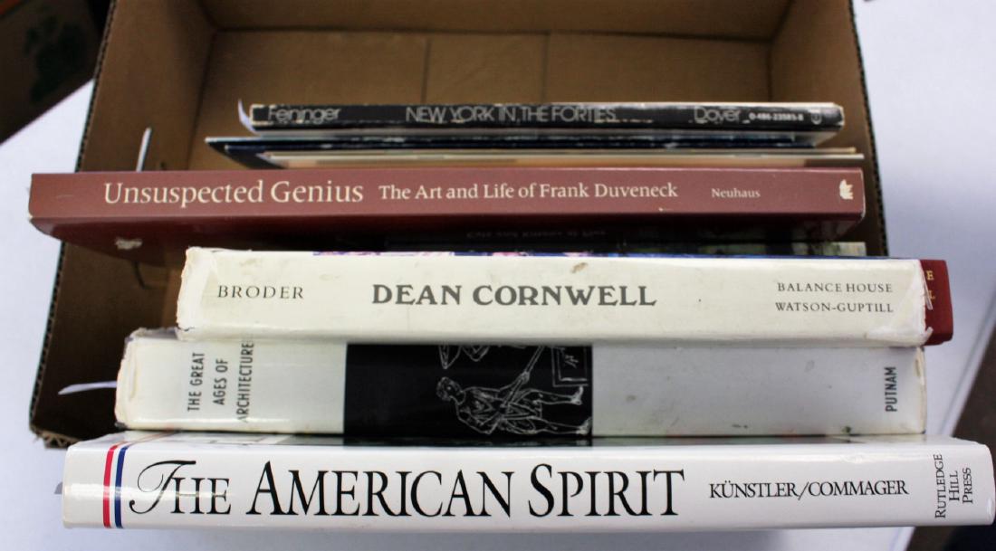 Box Lot of Art Reference Books(14): American Spirit, Feininger, Bruce Crane