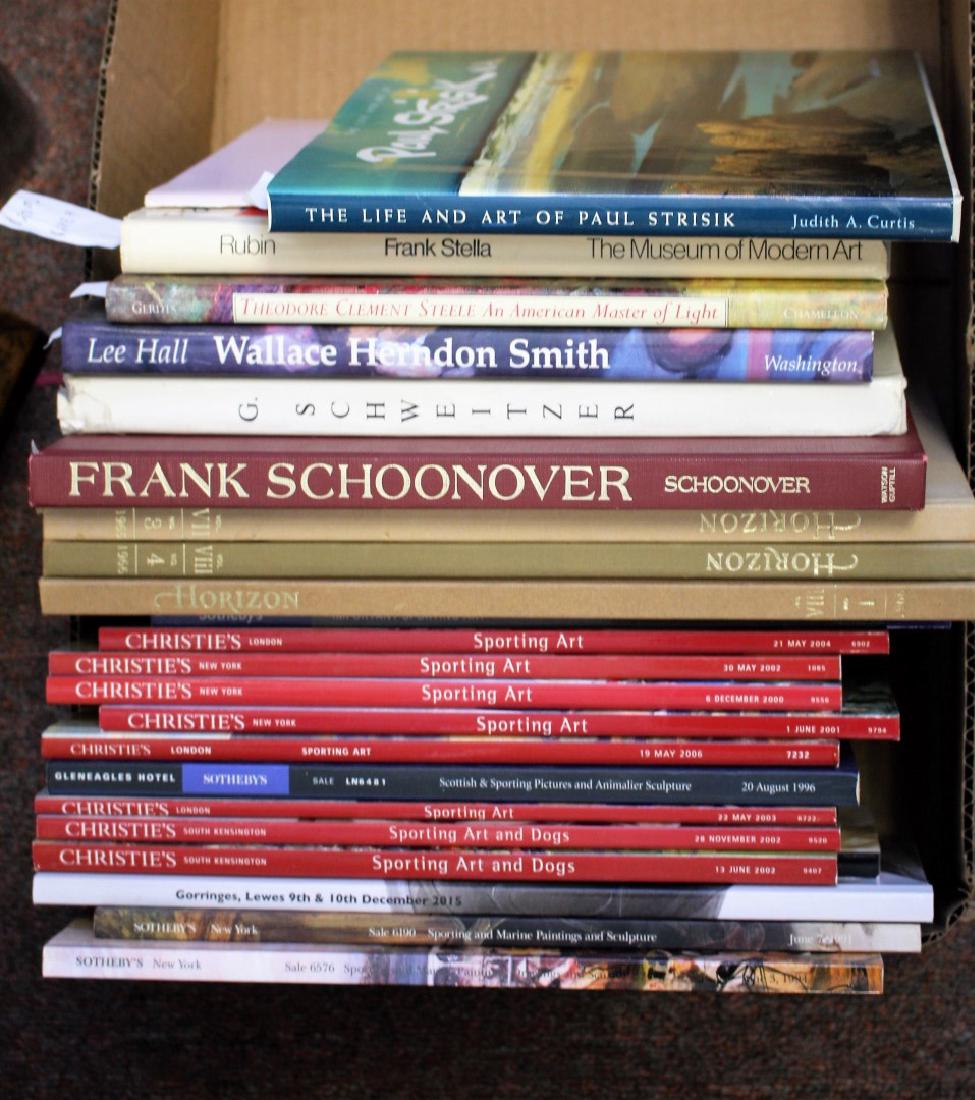 Box Lot of Art Reference Books(24): Frank Stella, Sporting Art, Paul Strisik