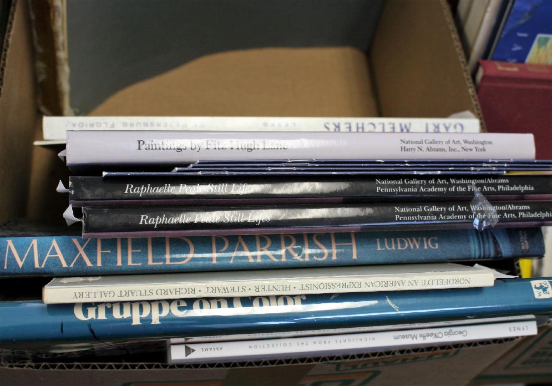 Box Lot of Art Reference Books(17): Maxfield Parrish, Gruppe, Fitz Hugh Lane