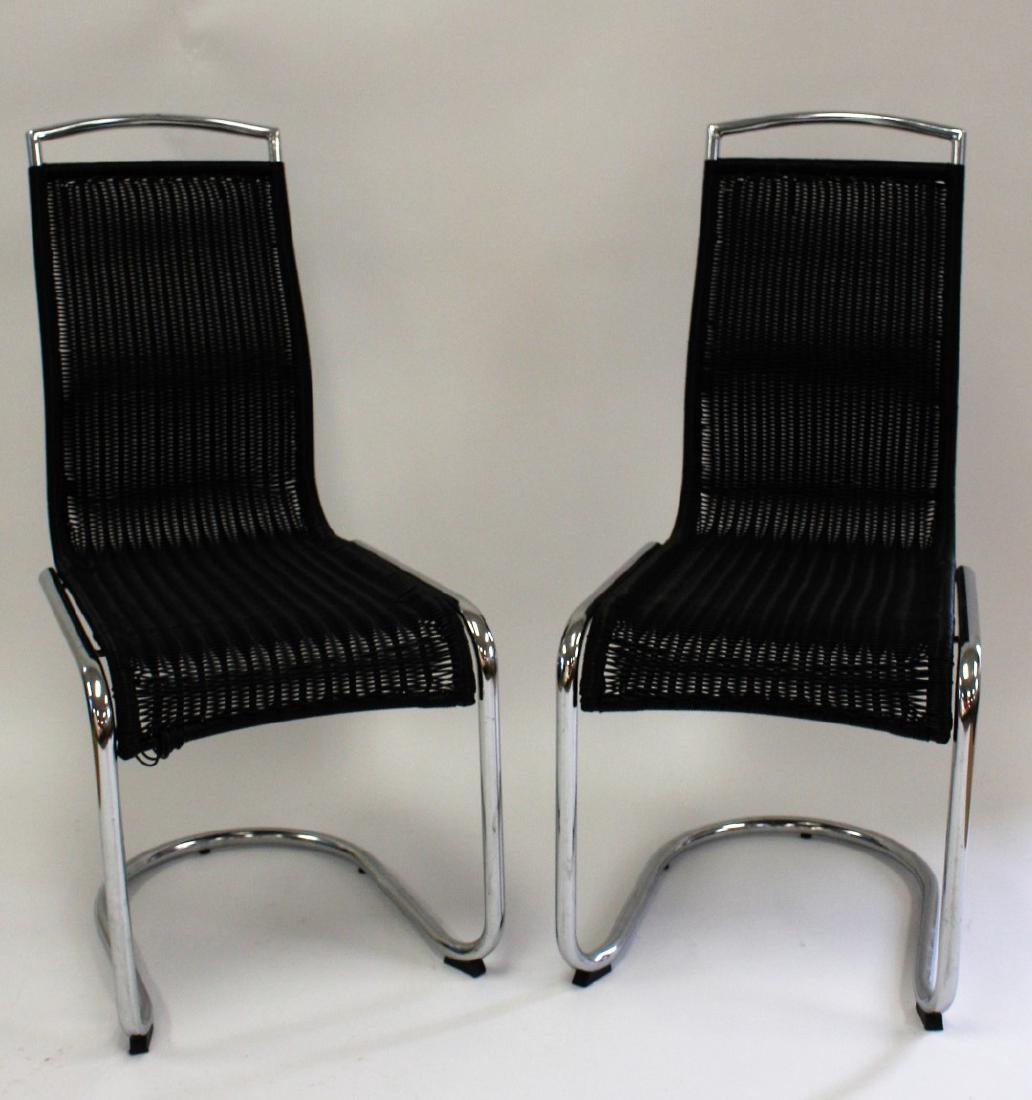 Pair of Mid Century Chrome High Back Chairs (1 of 5)
