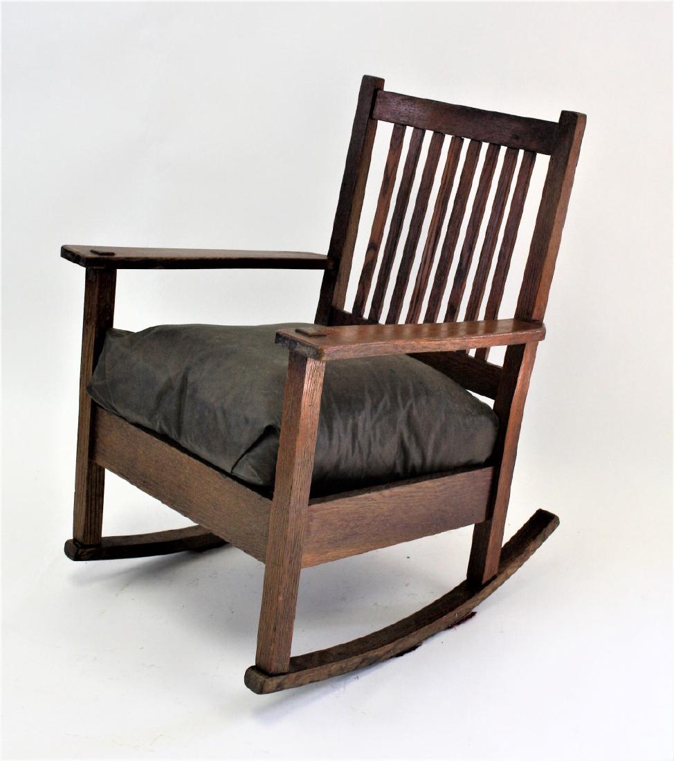 Stickley Bros. Mission Oak Rocker (1 of 7)