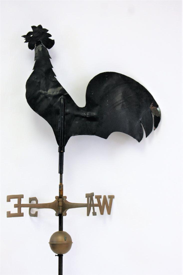 Folk Art Copper Rooster Weathervane (1 of 6)