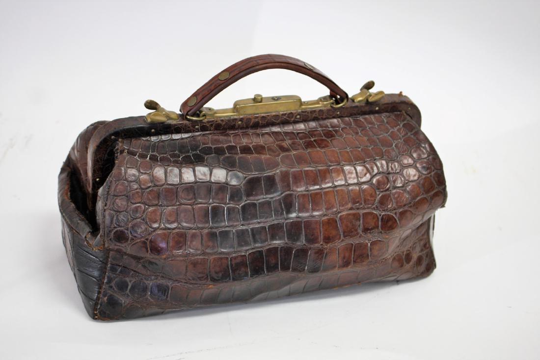 Vintage Alligator Skin Doctor's Bag (1 of 5)