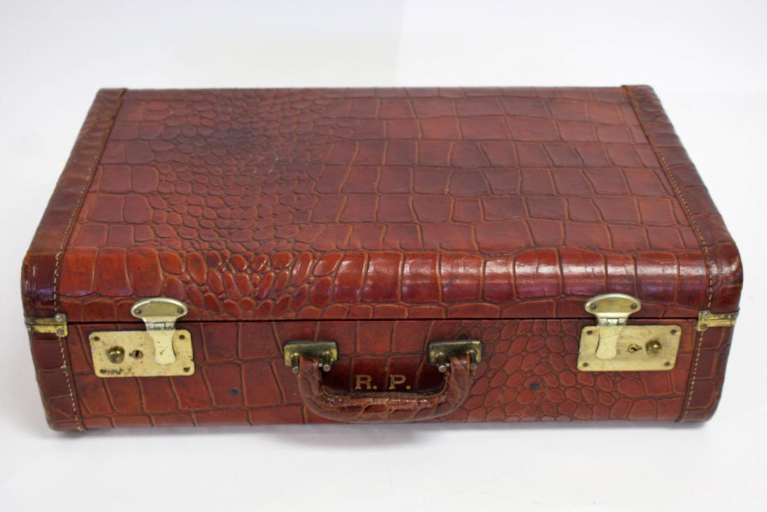 Vintage Alligator Skin Suitcase (1 of 5)