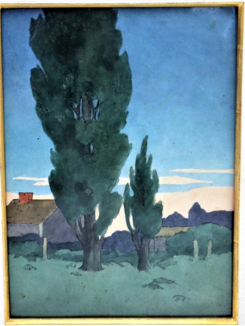 Limoges Arts & Crafts Scenic Porcelain Plaque (1 of 5)