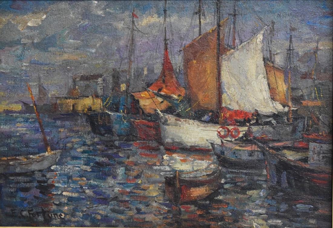 E. Charlton Fortune; American Oil Painting Signed (1 of 5)