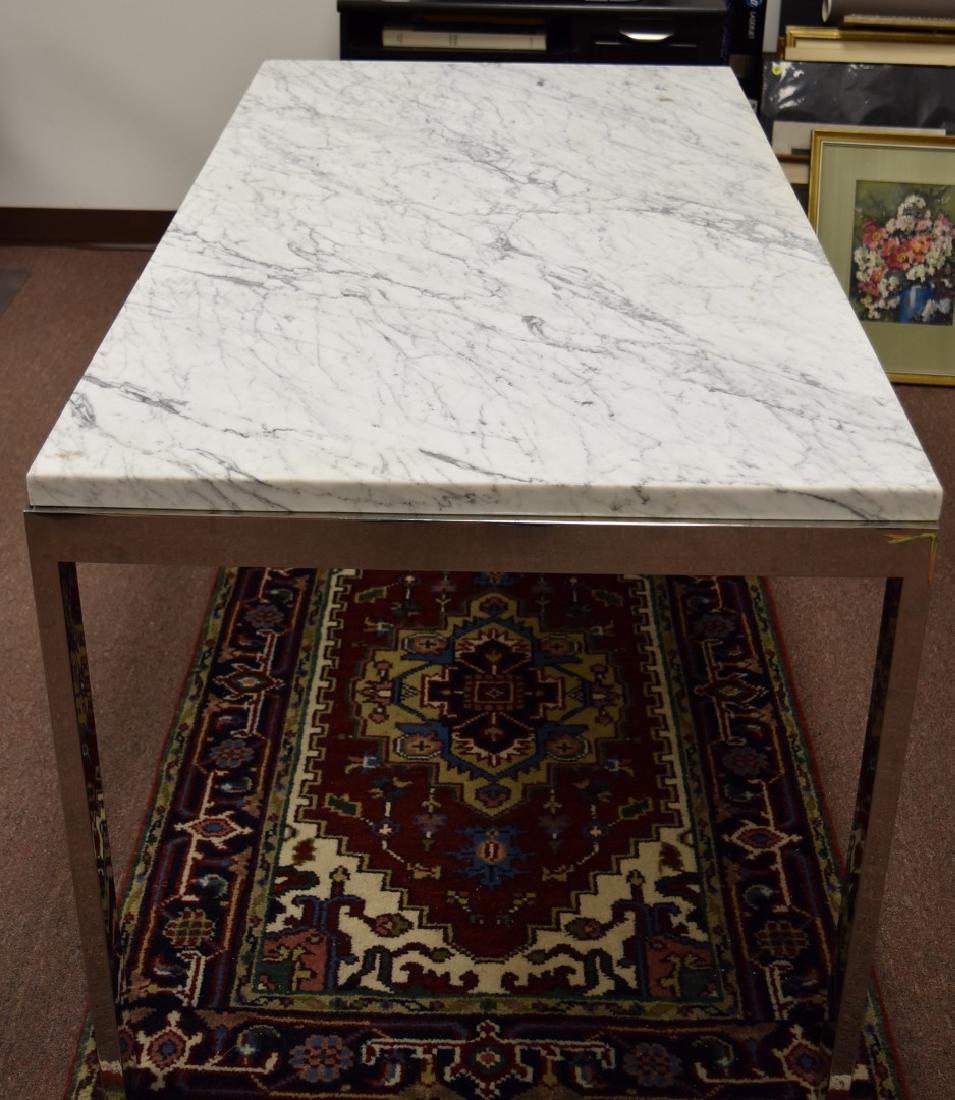 Milo Baugman Style Chrome and Marble Table (1 of 4)