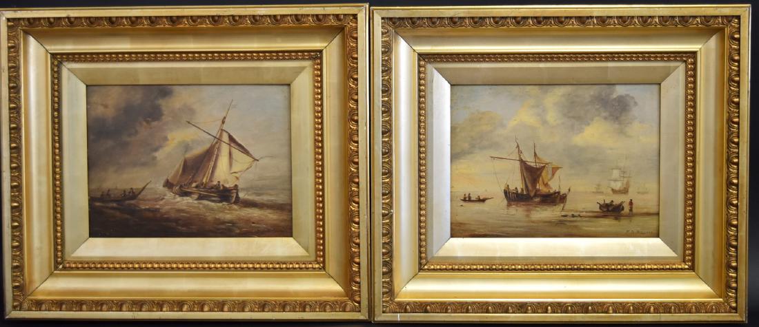 Frank D. Briscoe; Pair of American Oil Paintings Signed (1 of 6)