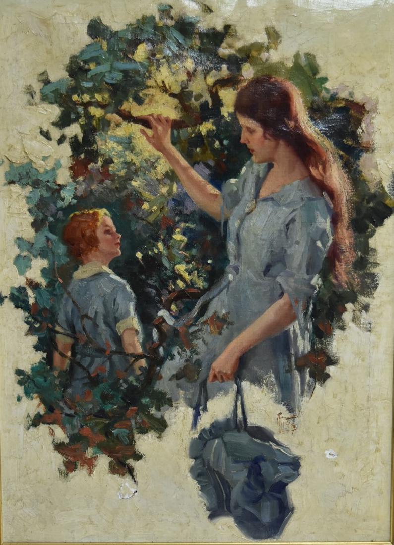 Harry T. Fisk; American Oil Painting Signed: Oil on canvas. Springtime. Signed l.r. and dated 1927; 30.5in. X 22in.