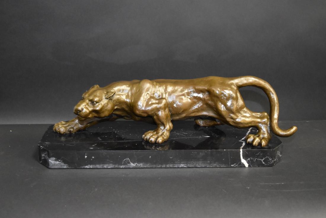 Art Deco Style Bronze Panther (1 of 4)