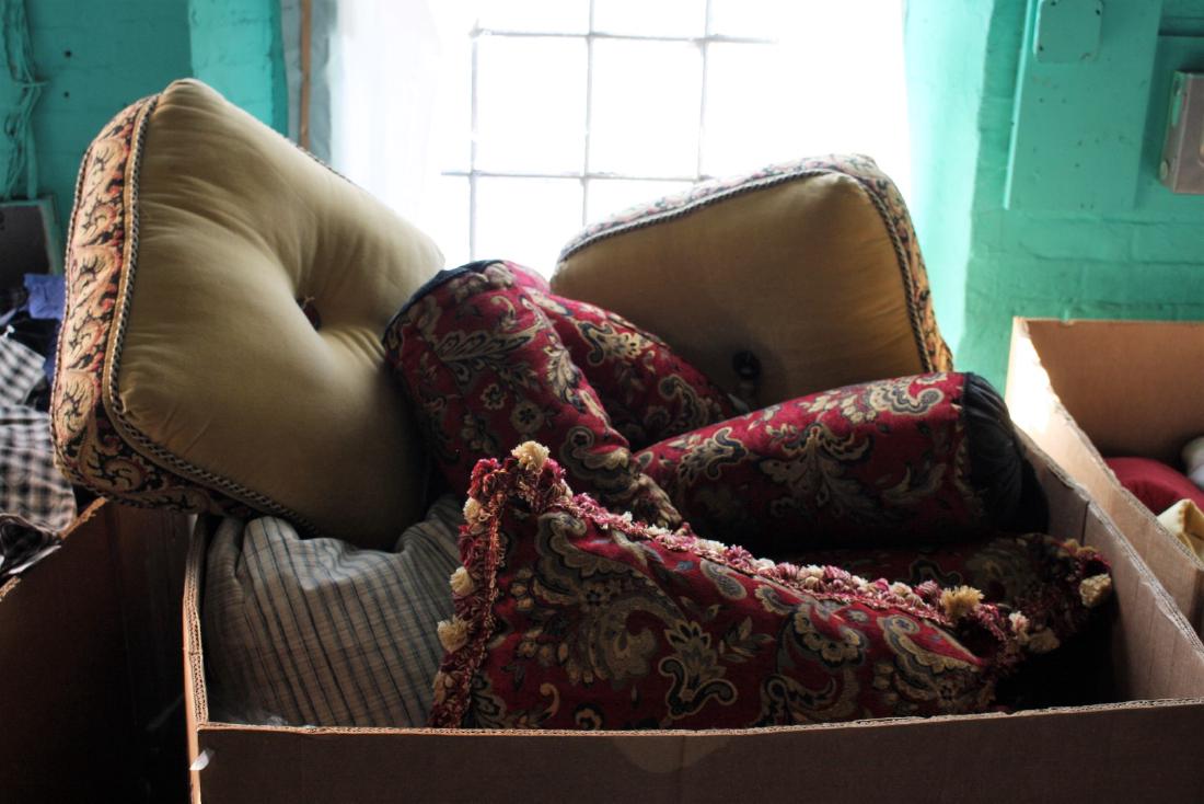Large Lot of Miscellaneous Upolstered Pillows (1 of 2)
