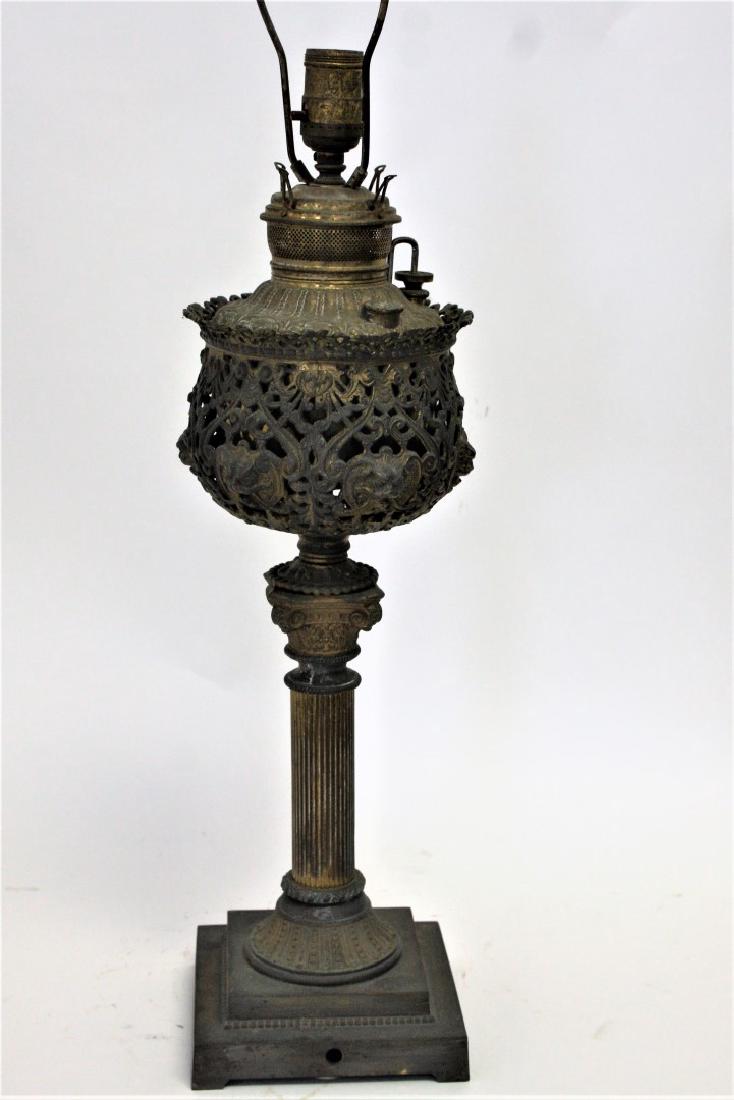 Victorian Bronzed Banquet Lamp (1 of 6)