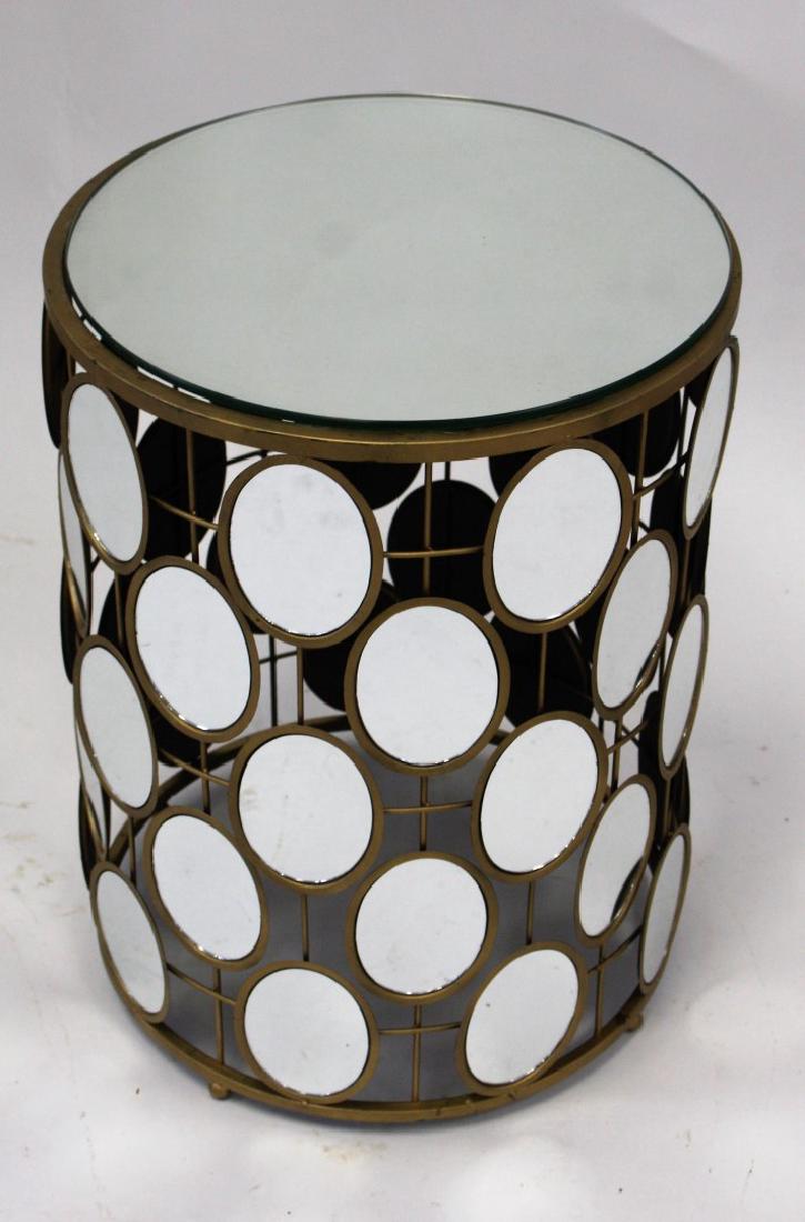 1960's Mod Mirrored Taboret Stand (1 of 3)