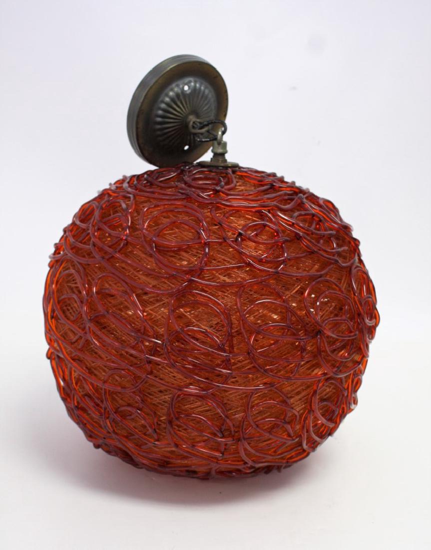 1960's Mod Spaghetti Hanging Globe Lamp (1 of 5)