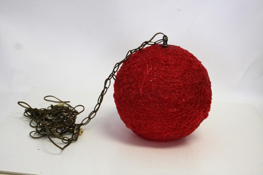 1960's Mod Spaghetti Hanging Globe Lamp (1 of 3)