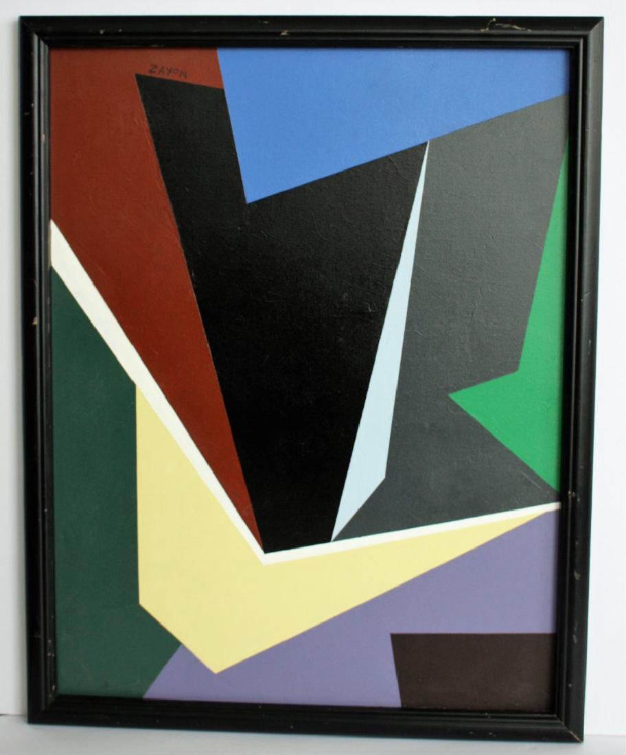 Seymour Zayon; 20thC. Modernist Oil Painting Signed (1 of 5)