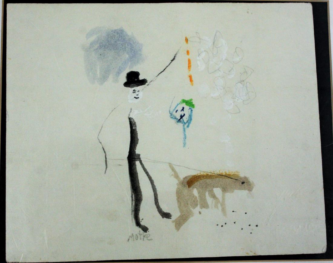 Motke Blum; 20thC. Israeli Watercolor Signed (1 of 4)