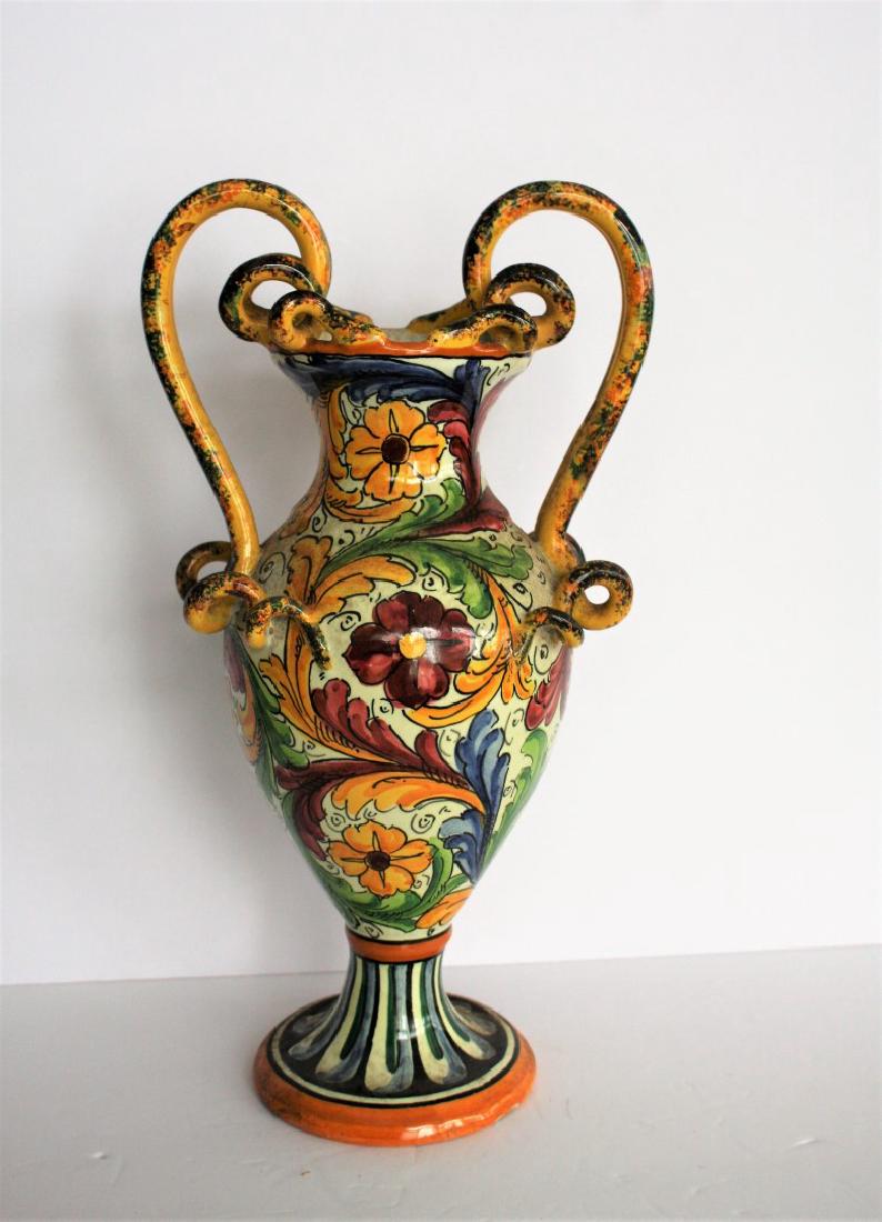 Italian Faience Pottery Vase (1 of 6)