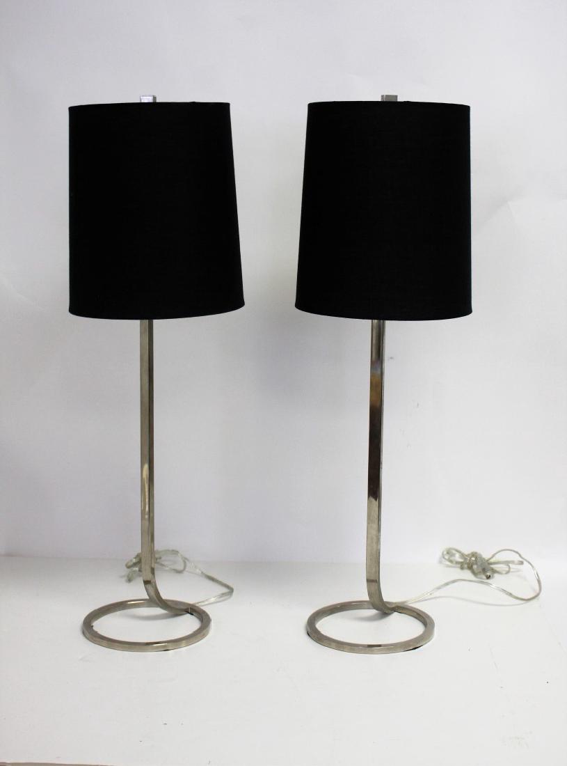 Pair of Retro Chrome Pub Lamps (1 of 4)