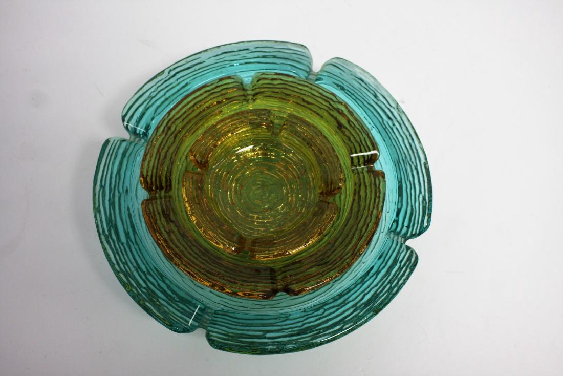 Mid Century Three(3) Piece Glass Ashtray Set (1 of 5)