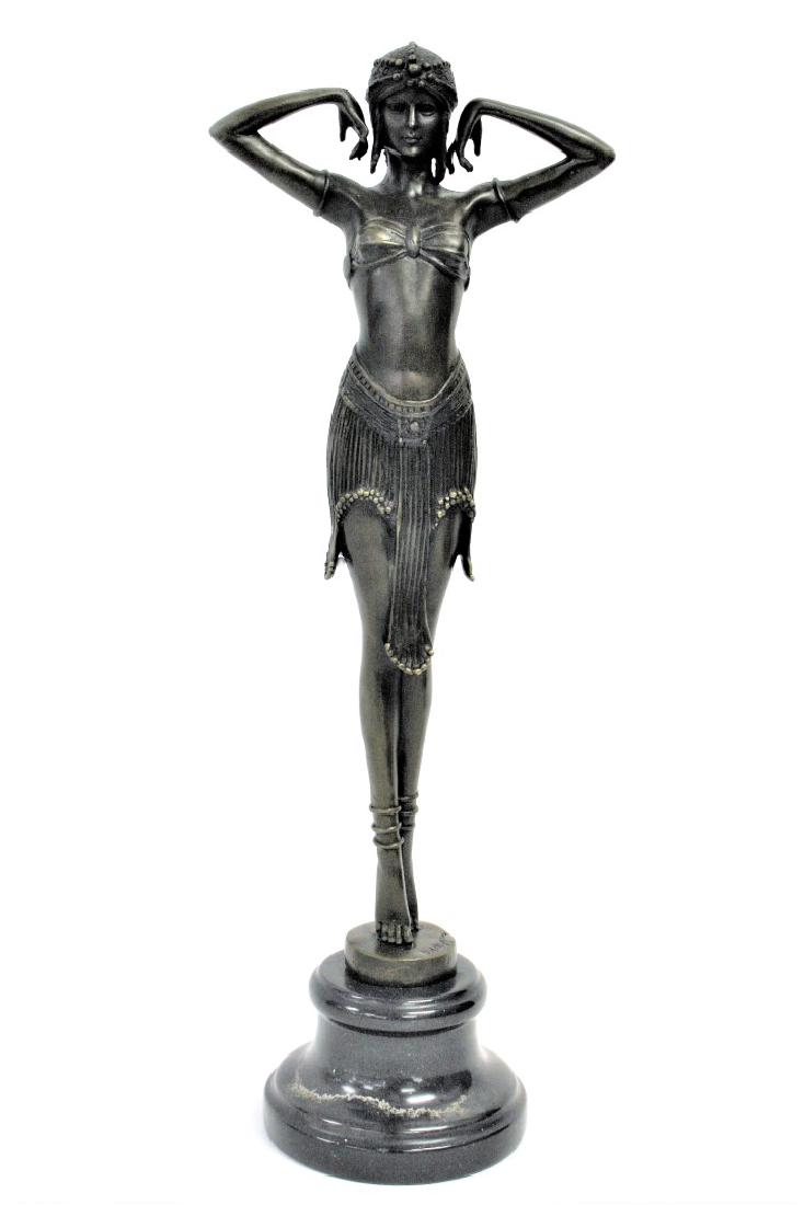 Demetre Chiparus(after); Bronze Art Deco Dancer (1 of 6)