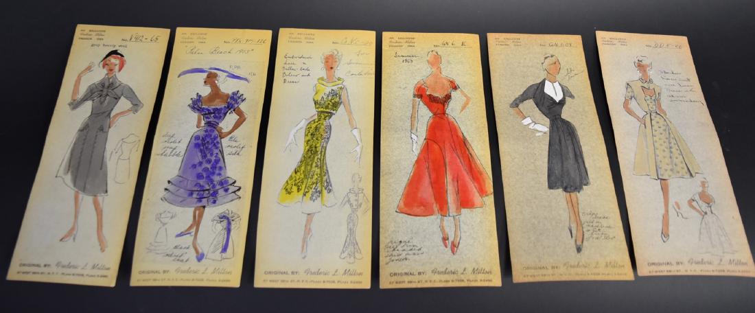 Frederic Milton; Six(6) Original Fashion Designs (1 of 5)