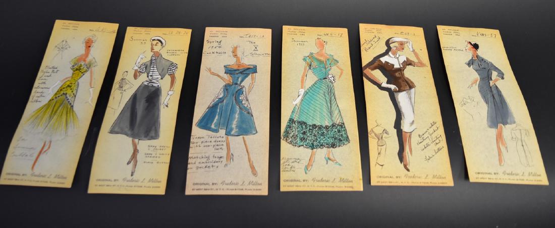 Frederic Milton; Six(6) Original Fashion Designs (1 of 4)