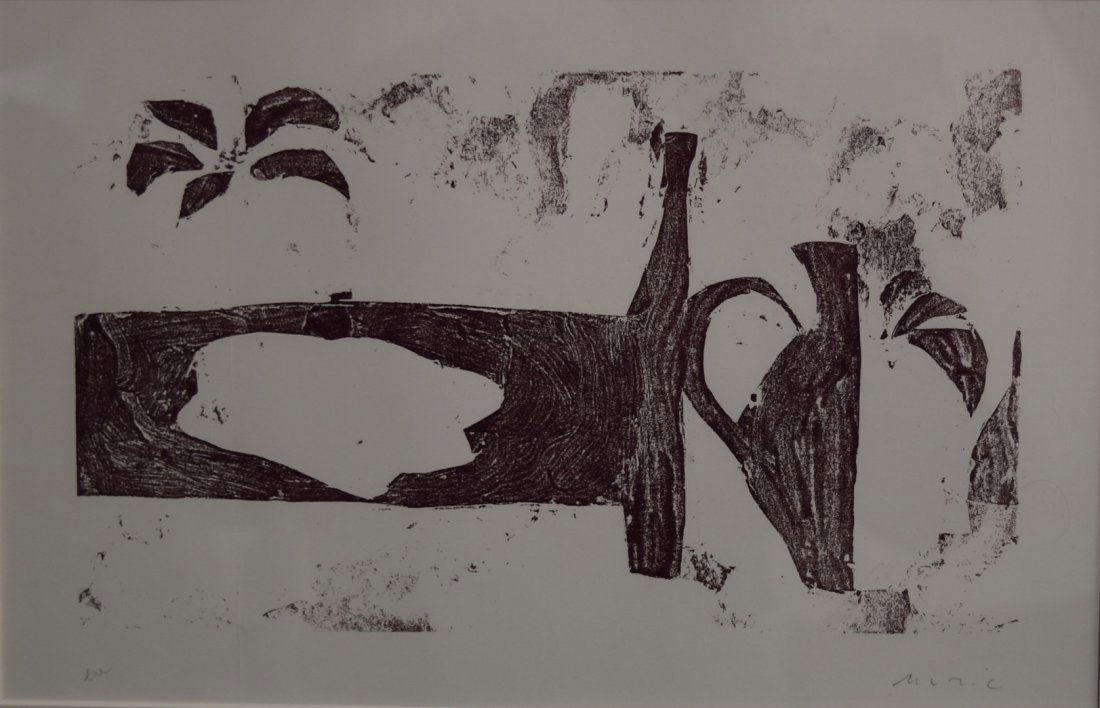 Anton Music(after); Lithograph Still Life Signed (1 of 4)