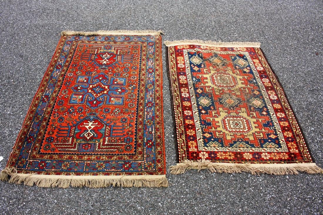 Two(2) Antique Persian Scatter Rugs (1 of 5)