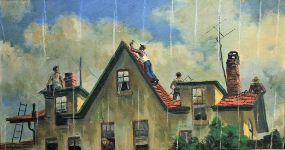 Stevens; 20thC. American Oil Painting Signed (1 of 5)